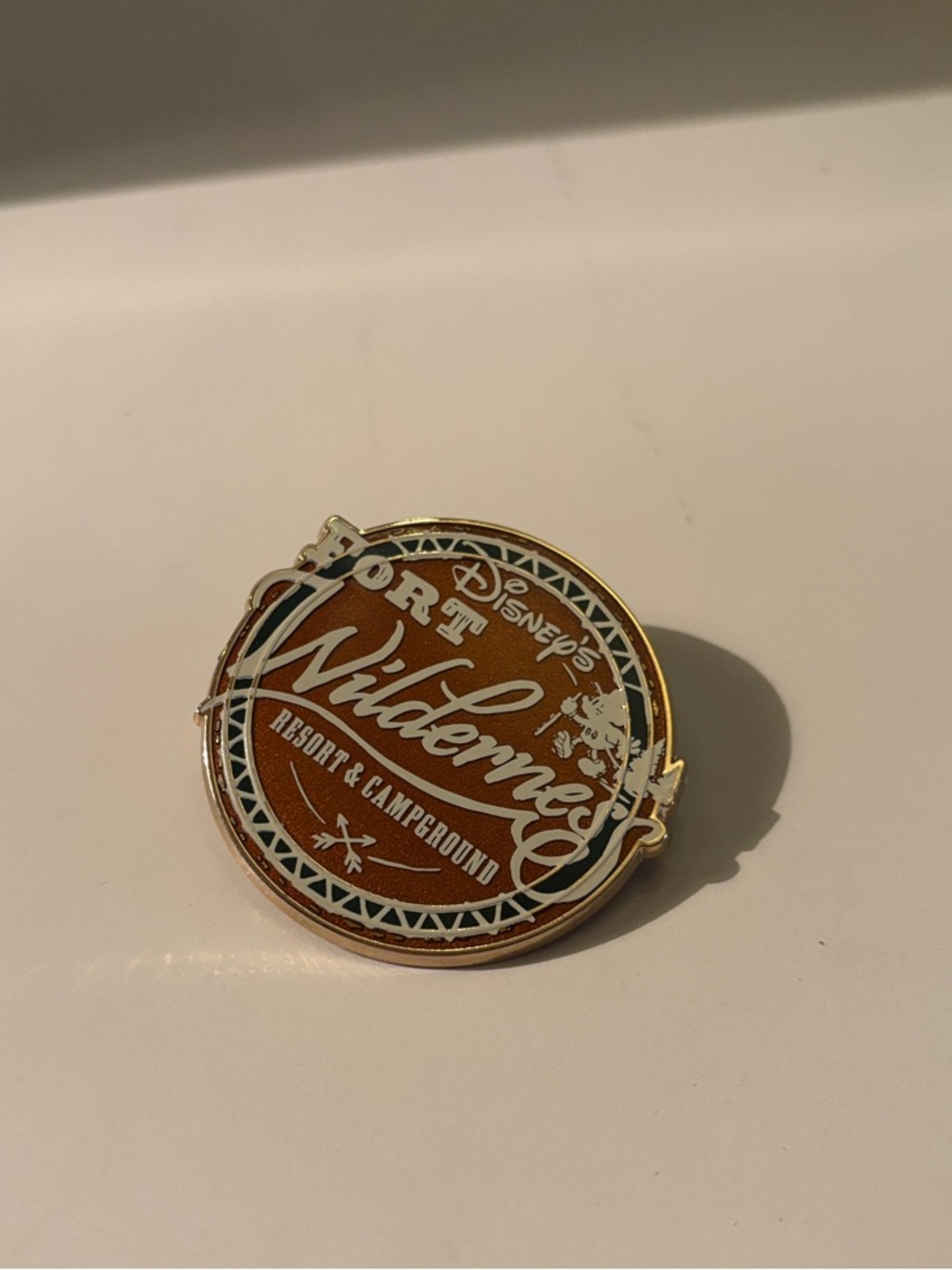 Disney Fort Wilderness Resort & Campground Pin - Brown & Gold